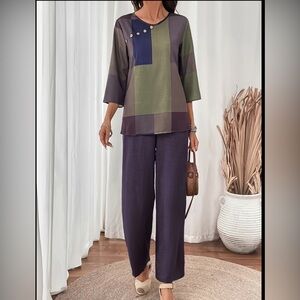 Elegant Purple Women's Pants